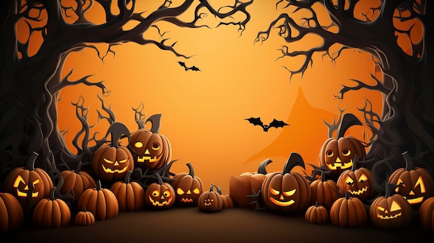 illustration of a Halloween themed