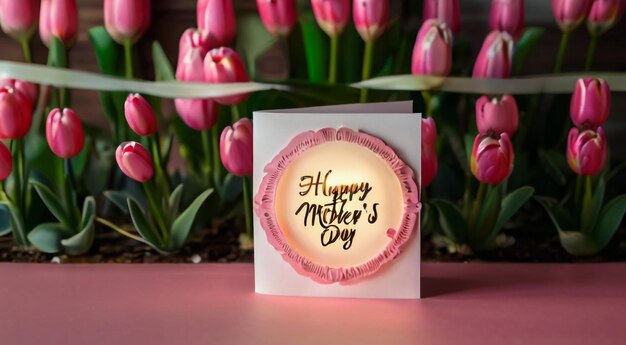 Illustration Of Happy Mothers Day Background