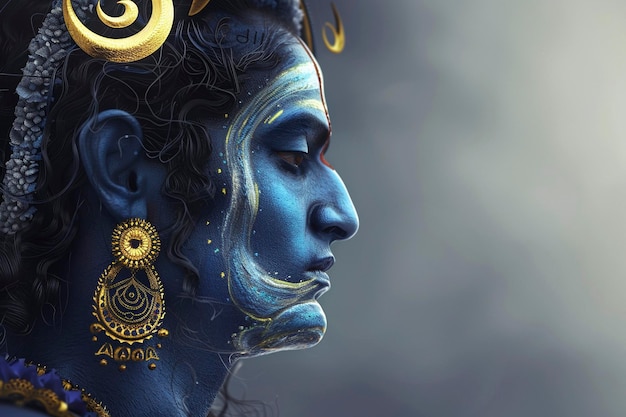 Photo illustration of hindu deity