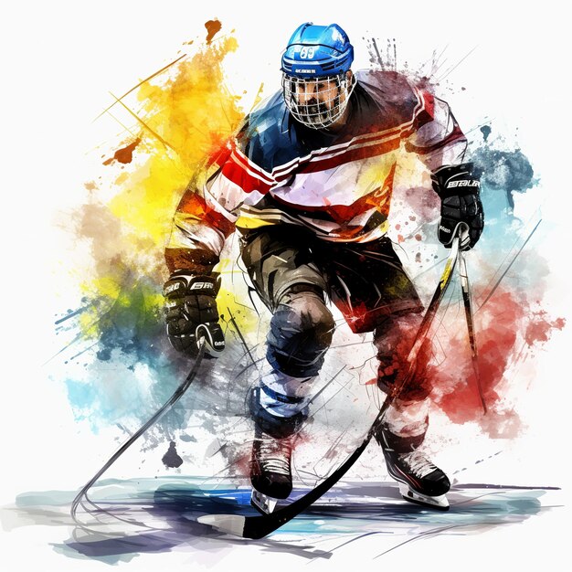 illustration of Hockey Referee hockey referee on ice ice hockey