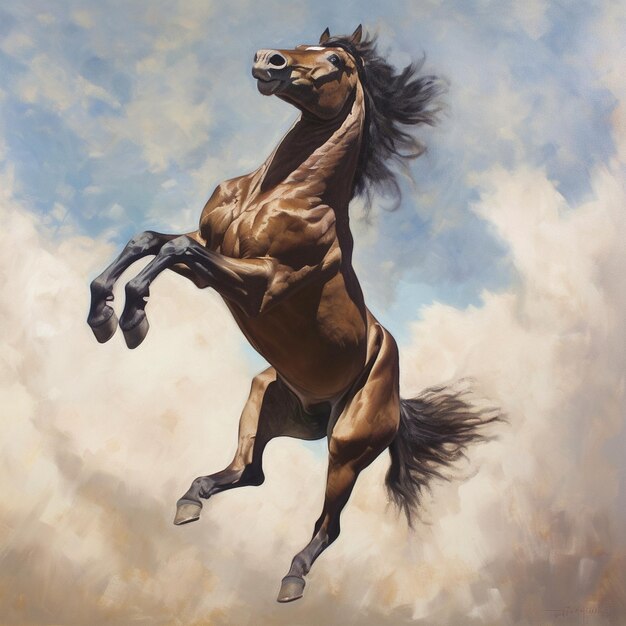 Photo illustration of horse