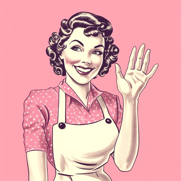 Photo illustration of housekeeper