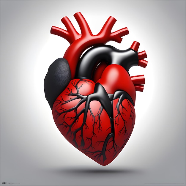 Illustration of human heart