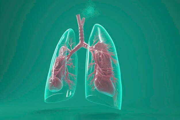 Photo illustration of human lungs