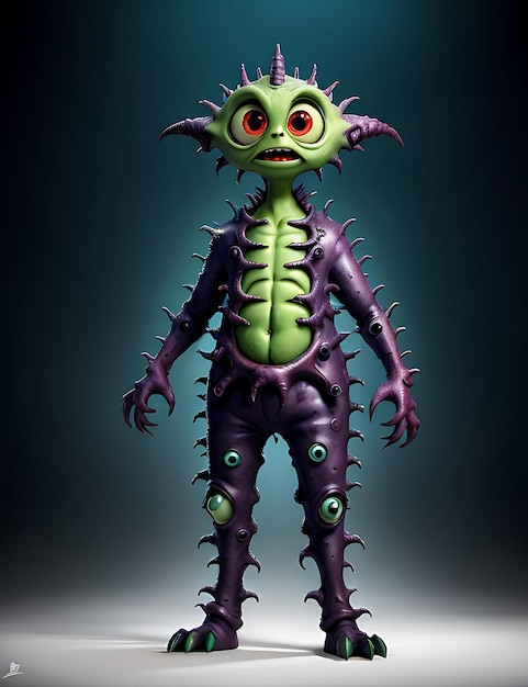 Illustration of a humanoid alien