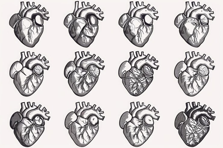 Photo illustration of the inner workings of the human heart highlighting its chambers and valves