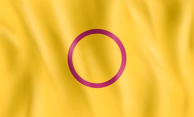 Illustration of inter sexual flag flying