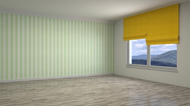 Иллюстрация дизайна интерьера комнаты