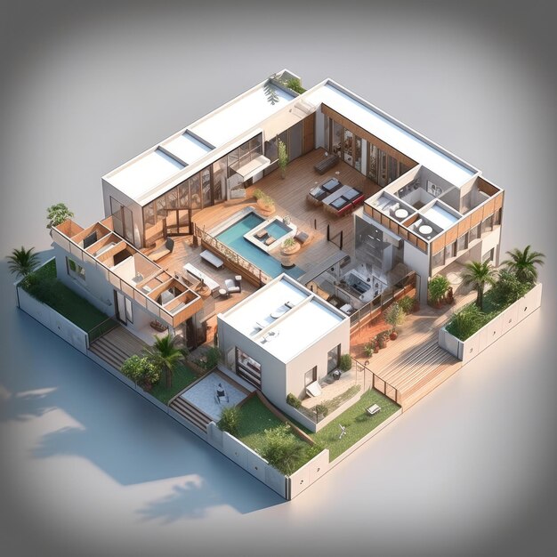 illustration isometric design 3d rendering