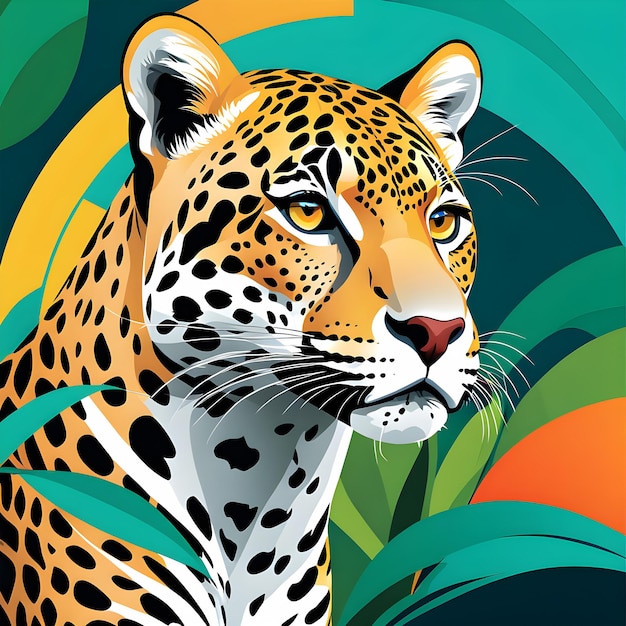 Photo illustration of jaguar