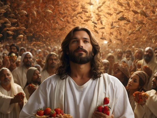 예수 그리스도 가 군중 들 에게 먹이 를 주는 일화
