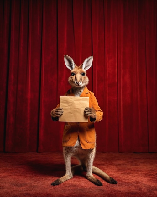 Photo illustration of kangaroo