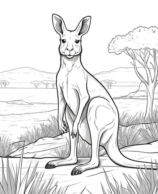 illustration of kangaroo