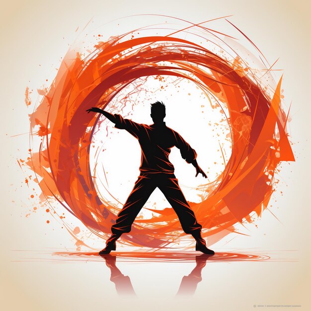 Photo illustration for karate