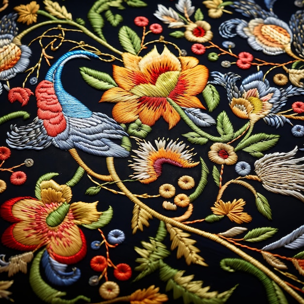 illustration of karchobi embroidery