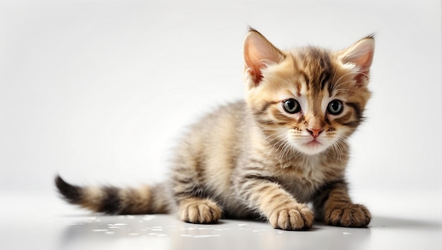 Illustration of a kitten on a white background 2