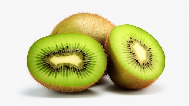 illustration of kiwi fruit on transparent white background