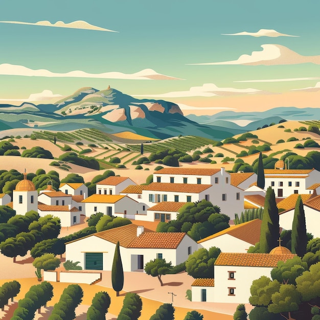 Foto illustrazione di la rioja, spagna