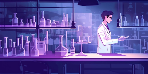 Photo illustration of laboratory