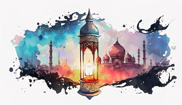 An illustration of a lamp with the words taj mahal on it.