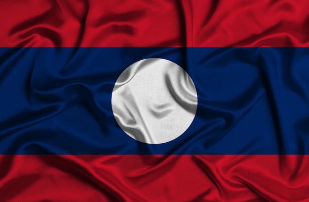 Illustration of laos flag