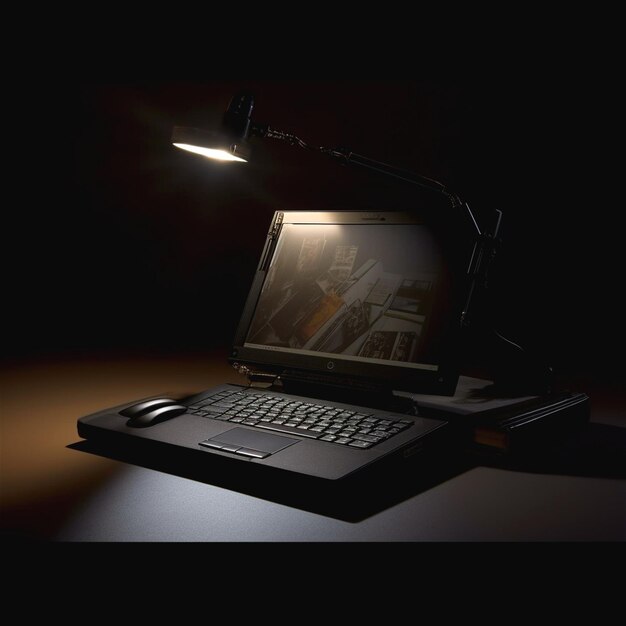 Photo illustration of laptop