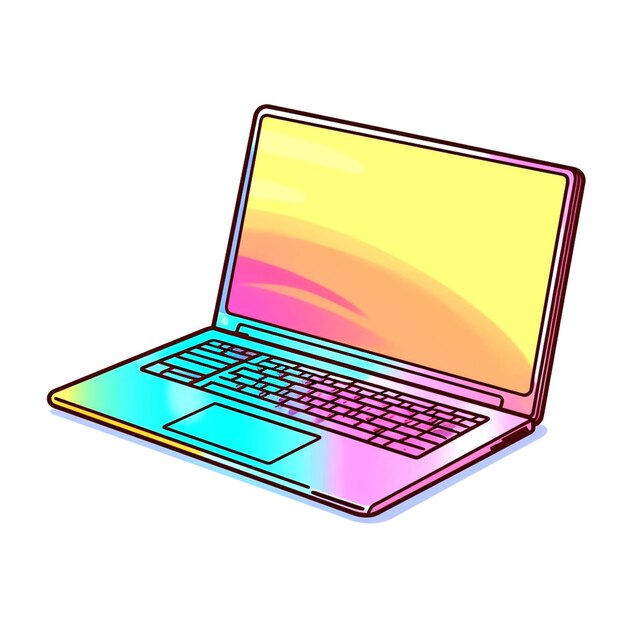 Photo illustration of laptop