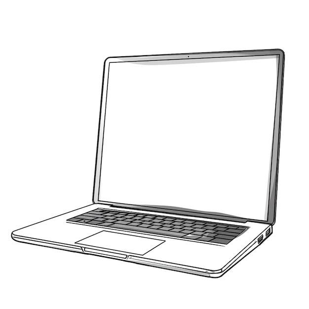 Photo illustration of laptop