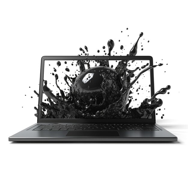 Photo illustration of laptop