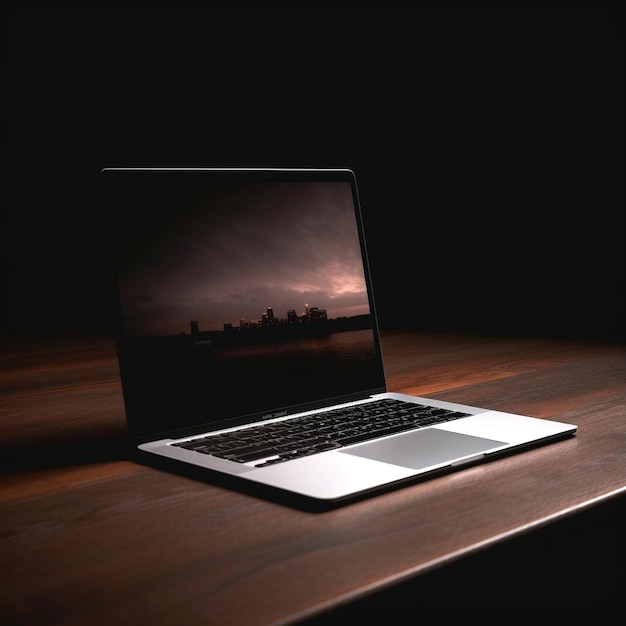 Photo illustration of laptop