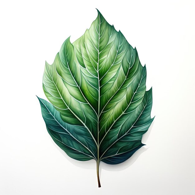 a illustration of a leaf which is green