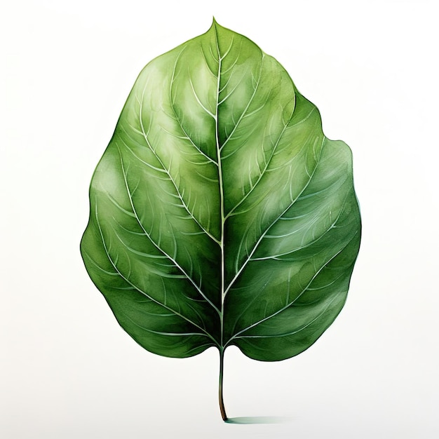 a illustration of a leaf which is green