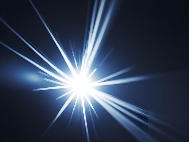 Illustration of Lens flares light on sky background