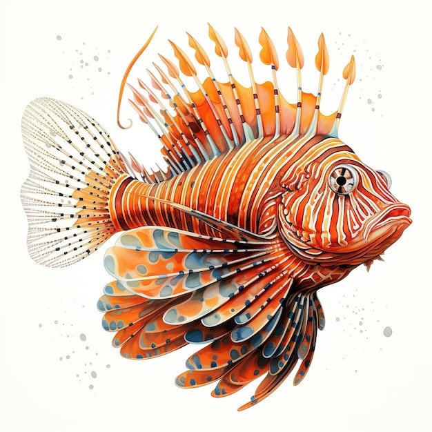 Illustration of a lionfish