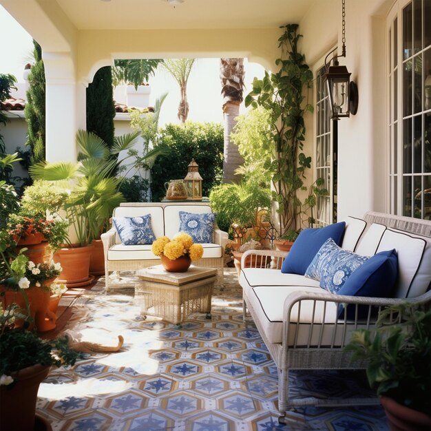 Photo illustration of the living room interior