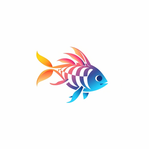 Illustration logo fishbone