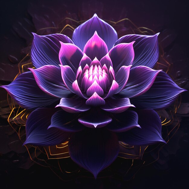 Photo illustration of lotus