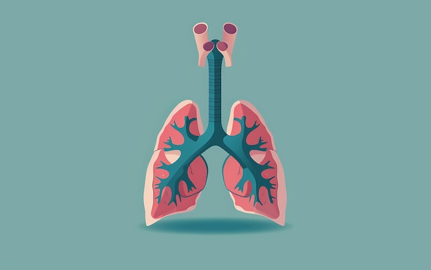 illustration of a lungs with the words quot lungs quot on it