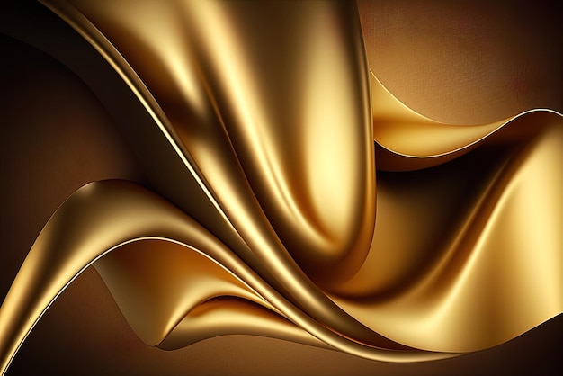 Illustration of a luxurious silky gold backdrop