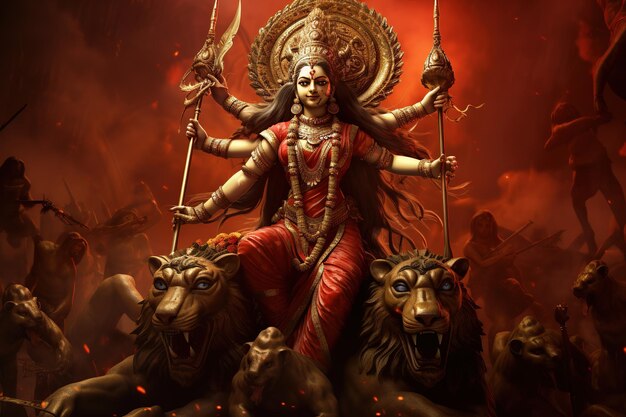 Durga Wallpapers - Top Free Durga Backgrounds - WallpaperAccess