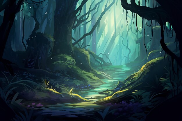 Illustration of Magical Woods