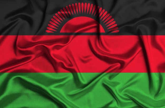 Illustration of malawi flag