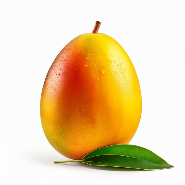 illustration of mango without leaf side view image from side isolate