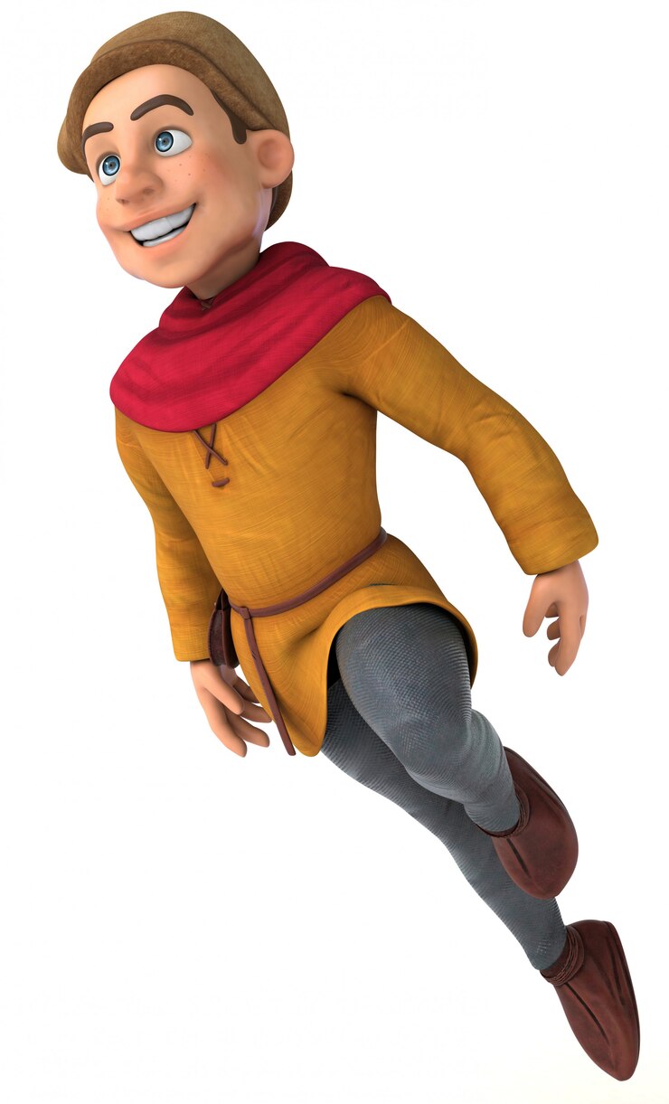 Photo illustration of a medieval historical man