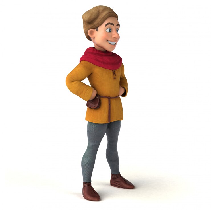 Photo illustration of a medieval man