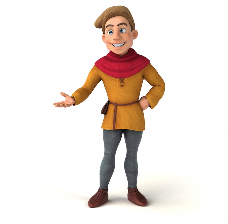 Photo illustration of a medieval man