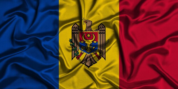 Illustration of moldova flag