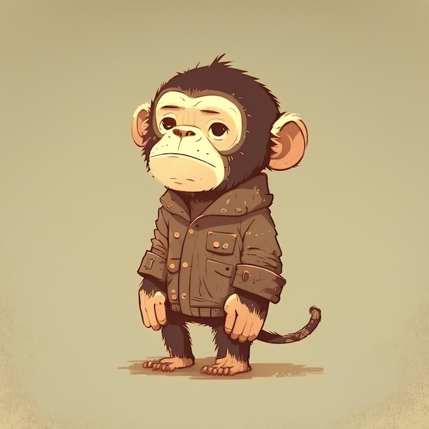 Illustration of a monkey in a suit