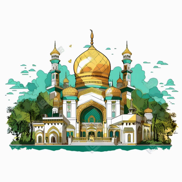 Illustration of mosque