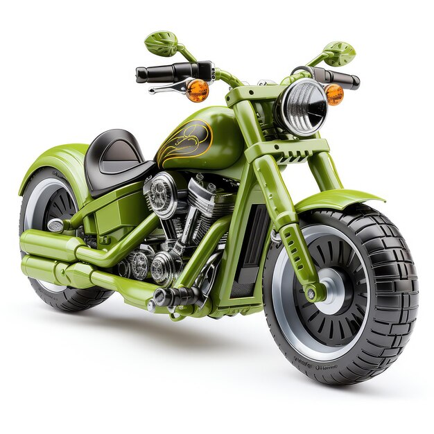 illustration motorcycle toys presentation perfect